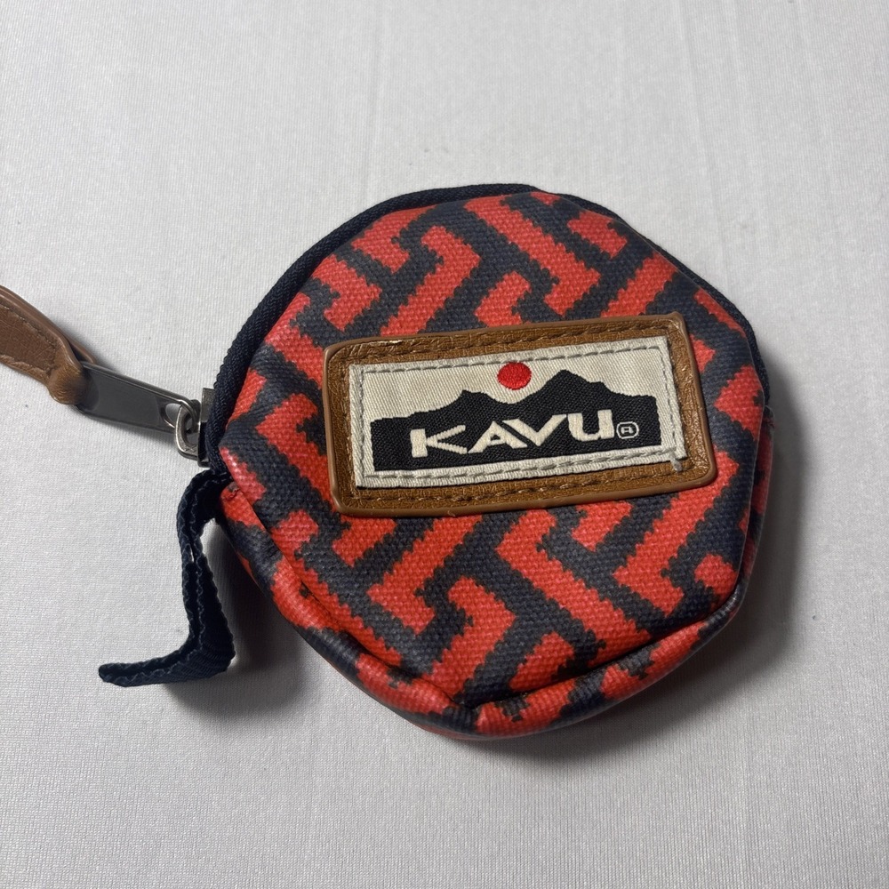 KAVU Coinkydink Pouch Water Resistant Small Round Coin Purse Travel Hiking